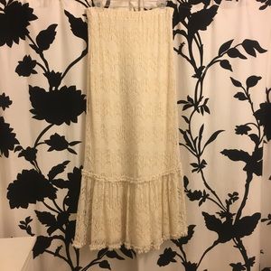 Crochet maxi skirt sz M