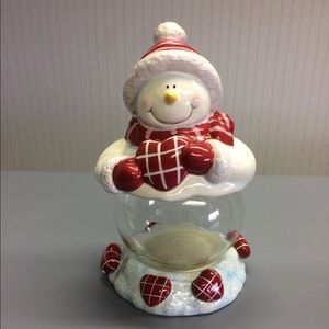 Snowman Treat Jar - Cookie Jar