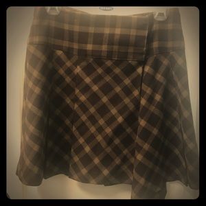 LIMITED Fall Plaid Wrap Mini Skirt