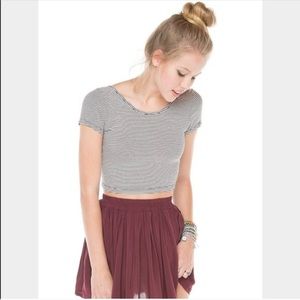 BRANDY MELVILLE striped crop top