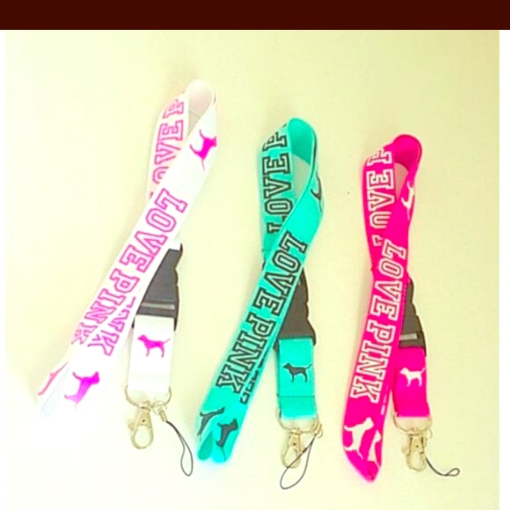 VICTORIA’S SECRET LOVE PINK LANYARDS set of 3