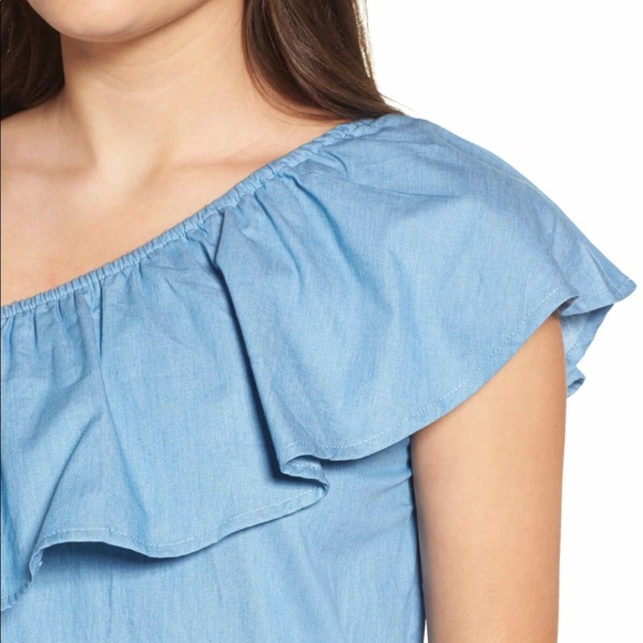 Ruffle Chambray Dress - Picture 5 of 5