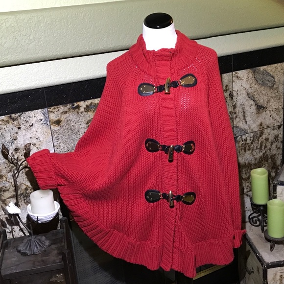 ❤️SOLD❤️Michael Kors red sweater cardigan❤️Sold❤️ - Picture 2 of 8