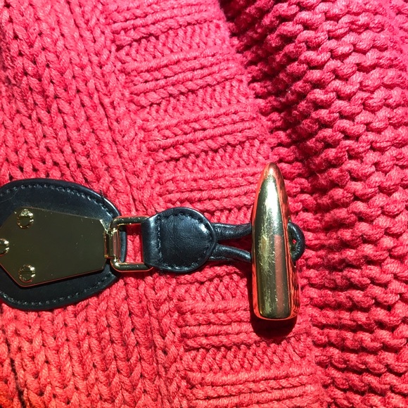 ❤️SOLD❤️Michael Kors red sweater cardigan❤️Sold❤️ - Picture 5 of 8