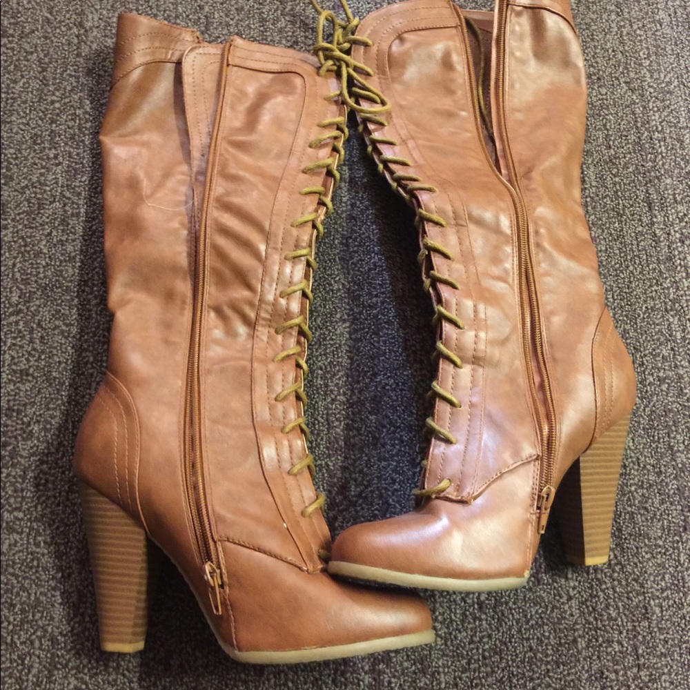 Tan boots