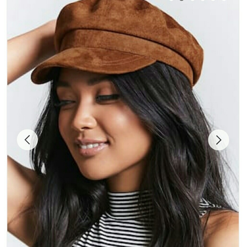 Suede cabby hat