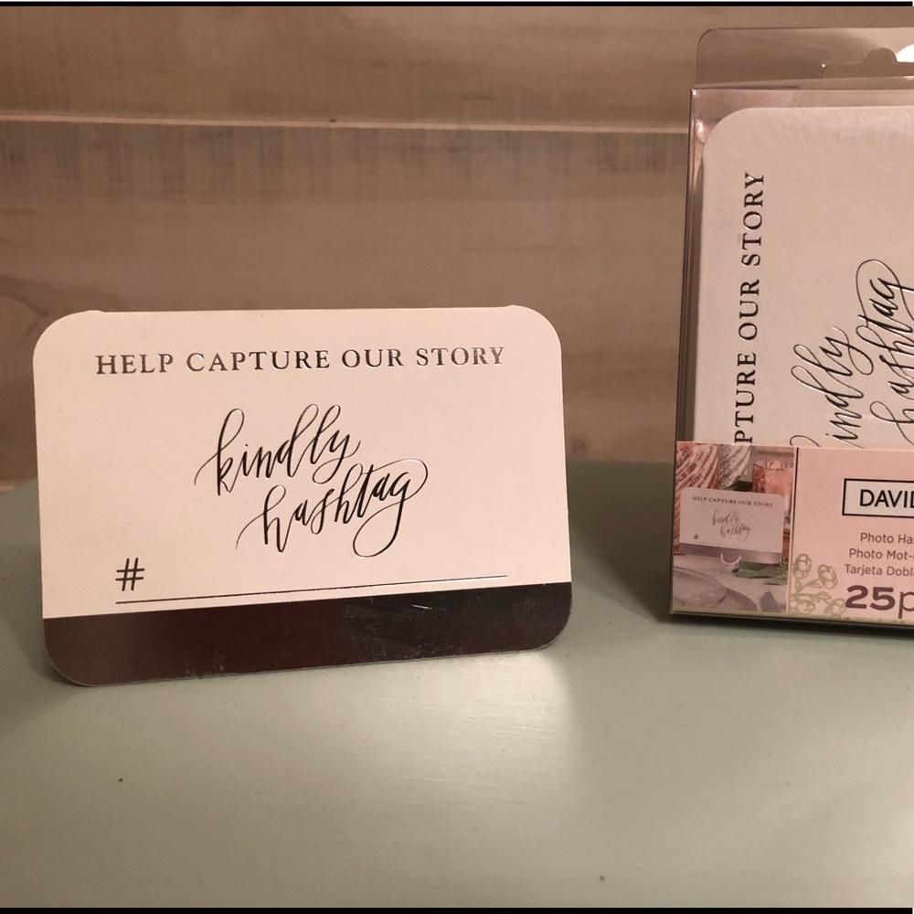 Wedding Hashtag Card