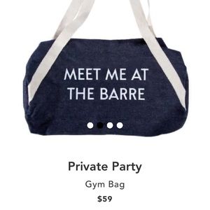 "Meet me at the barre" Gym Bag ⭐️
