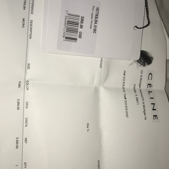 Micro white Celine bag - Picture 7 of 7