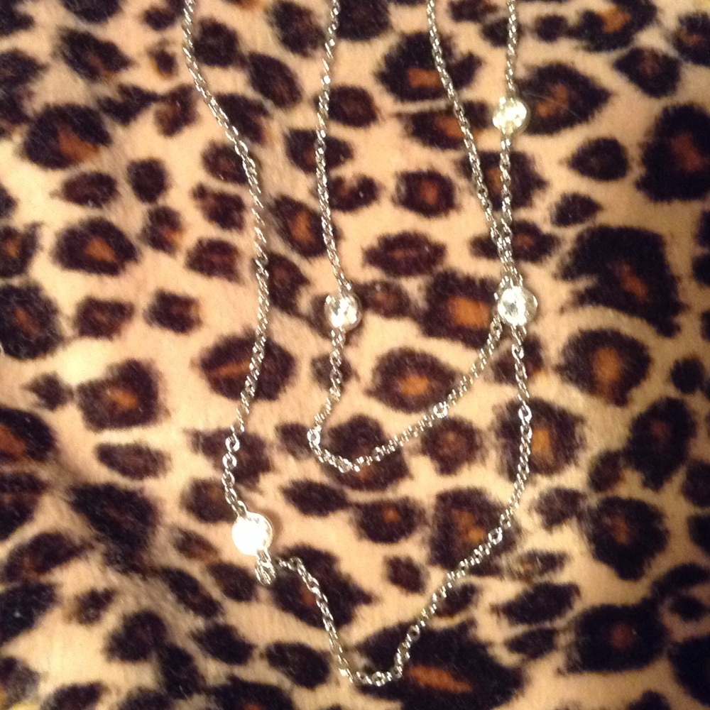 26-28" adjustable cz necklace