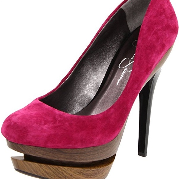 Jessica Simpson JS-Colie Platform Pump {cranberry} - Picture 3 of 6