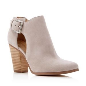Michael Kors MK Adams Buckle Suede Booties