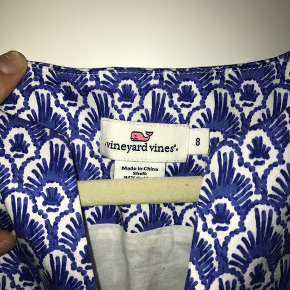 Scallop Style pattern Vineyard Vines Dress - Picture 2 of 5