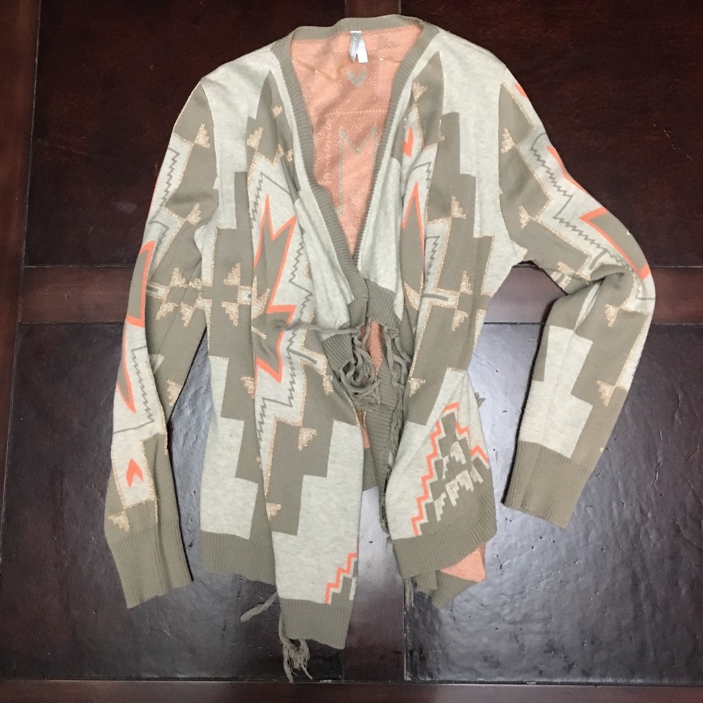 Vanity Tribal Print Cardigan