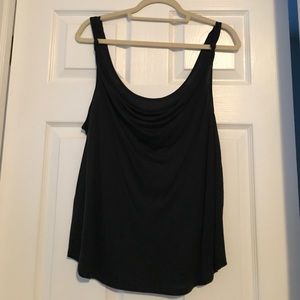 Rag & Bone drape neck black tank