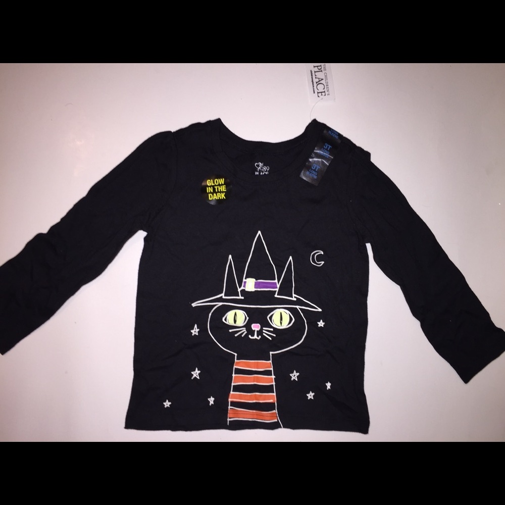 Nwt children’s place black Halloween shirt 3t