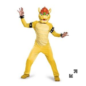 Boys Bowser Super Mario Bros Costume Size L 10-12
