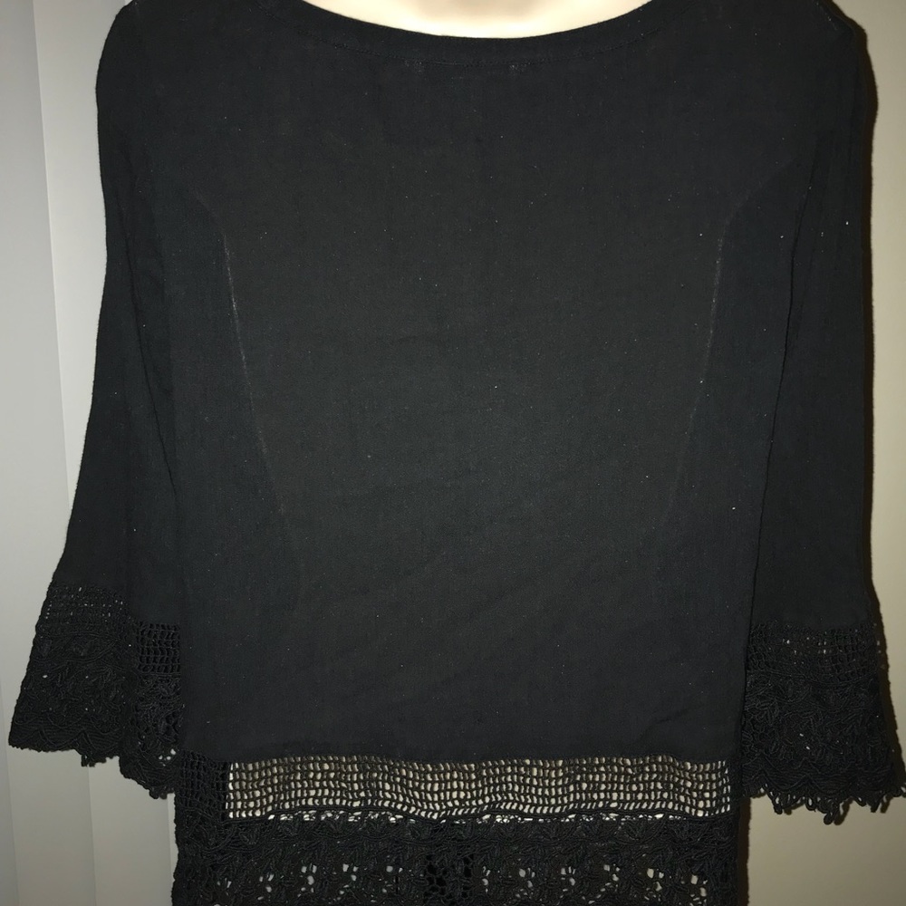 Used American Eagle Outfitters Black Blouse - Picture 7 of 8
