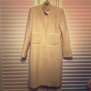 Oscar beautiful tweed white/cream coat