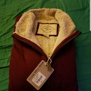 Men's St John Bay fleece lined sweat shirt jacke