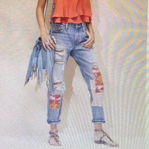 Levi’s 501 CT Ripped & Repaired Boyfriend Jeans