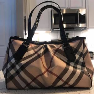 Burberry black, red, tan tore