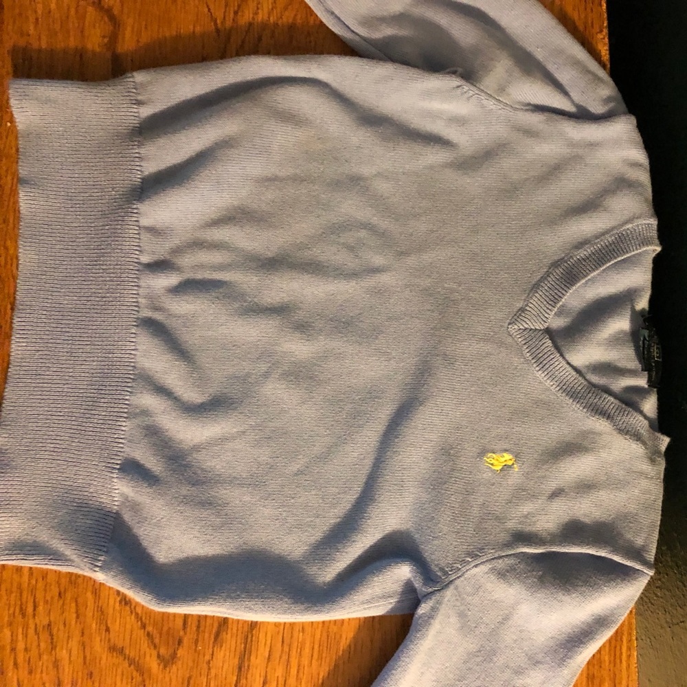 Boys light blue v neck polo Pullover