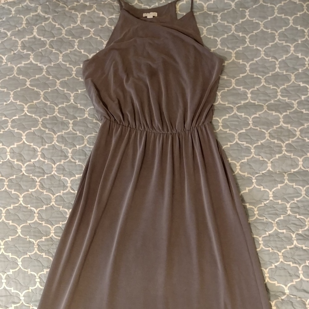 GAP super soft slate gray maxi dress