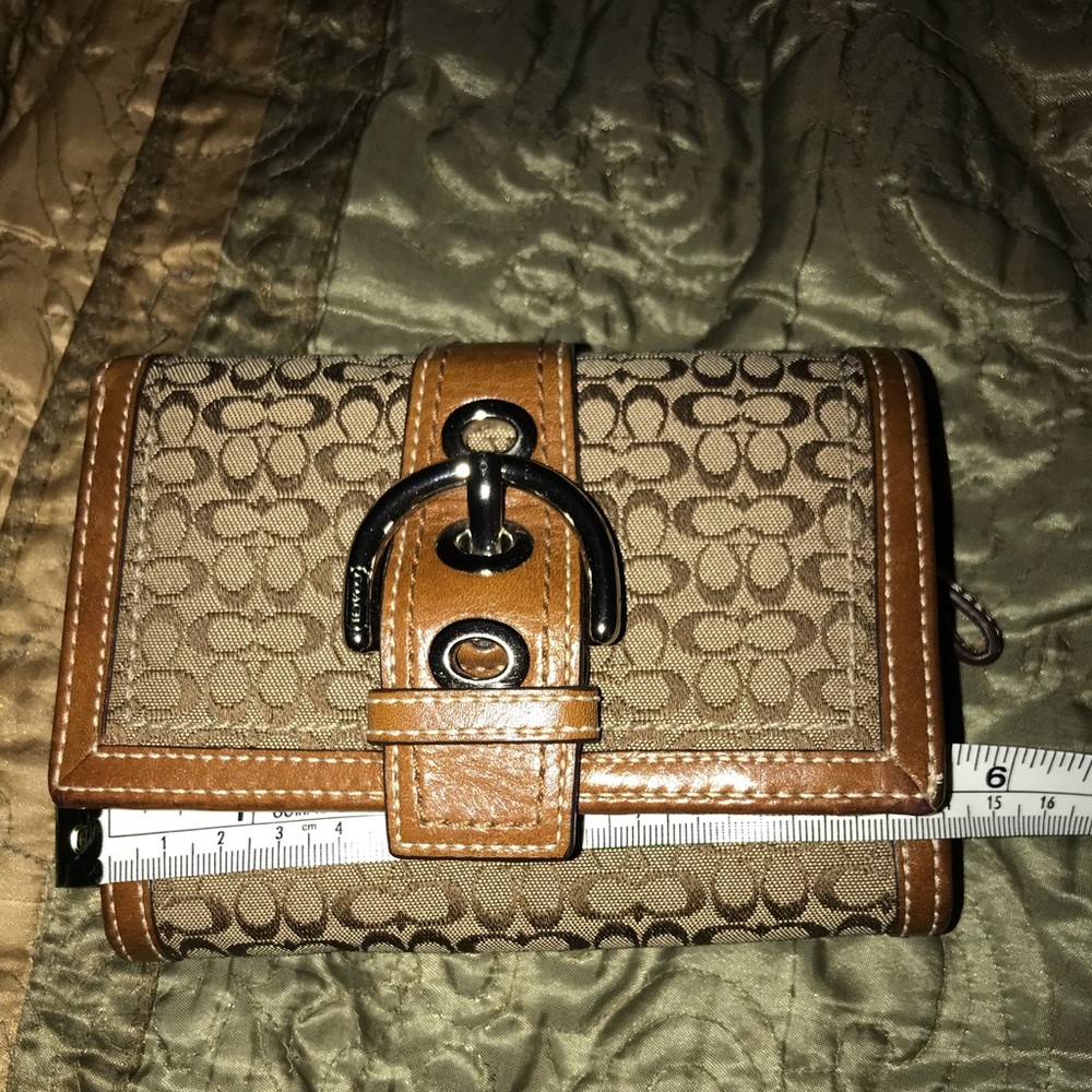 Coach light brown wallet. Used.