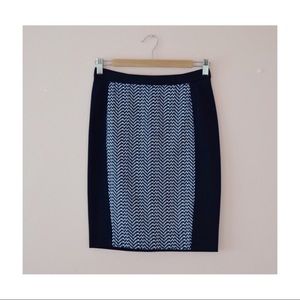 Club Monaco pencil skirt with front paneling
