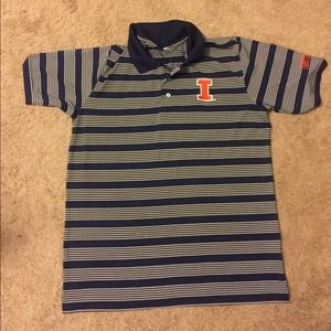 Men’s Illini Golf Shirt, Large