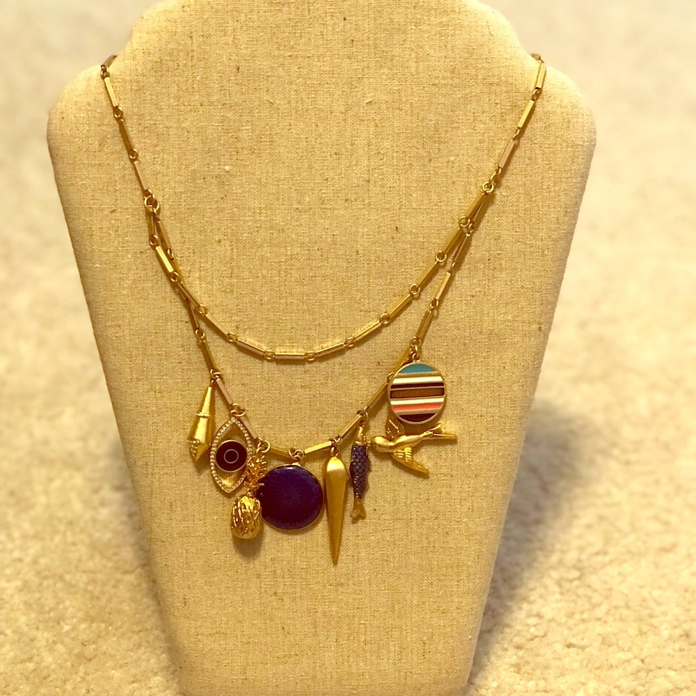 Stella and Dot Jett charm necklace