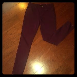 High rise skinny jeans