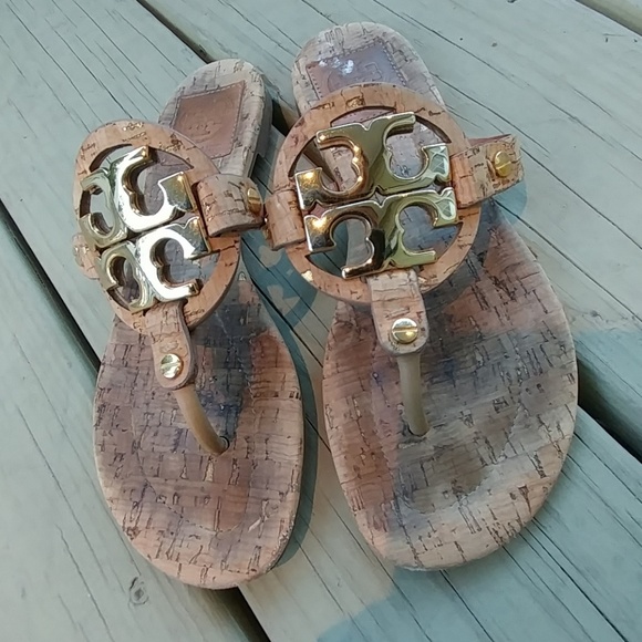 Tory Burch Shoes - TORY BURCH CORK SANDALS size 5 M