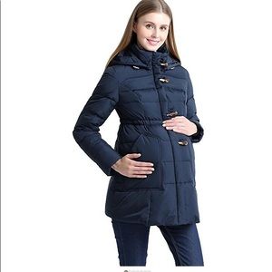 Momo Maternity 'Marlo' Hooded Down Parka Coat SM