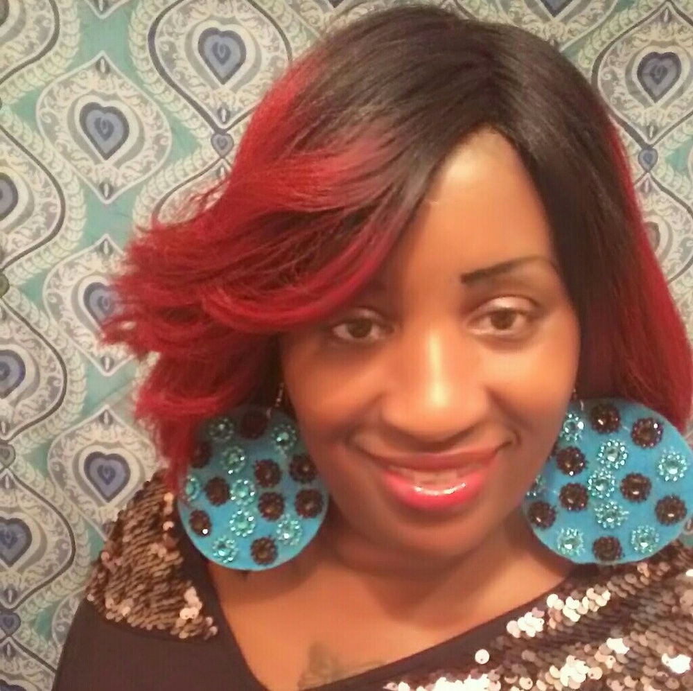 Blue Jewel's fabric earrings
