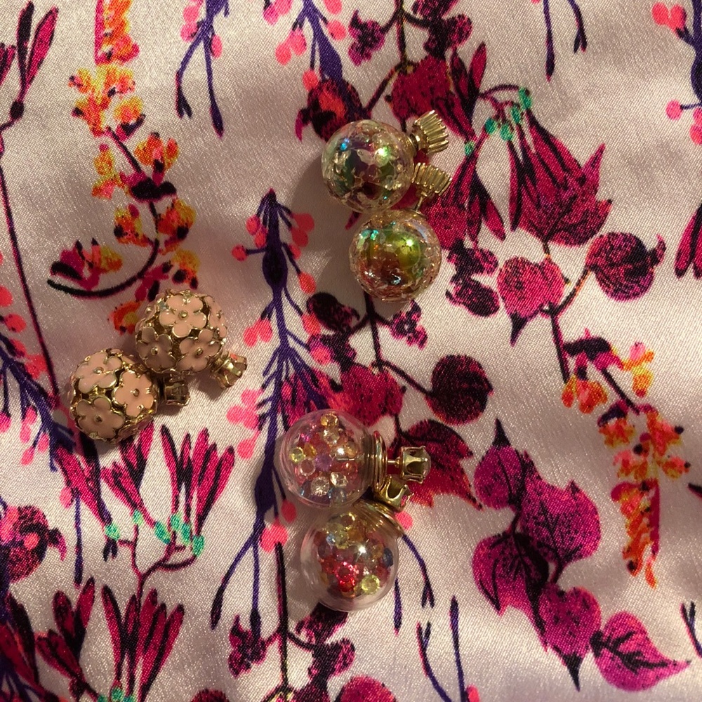 Ball back earrings! 3 sets!