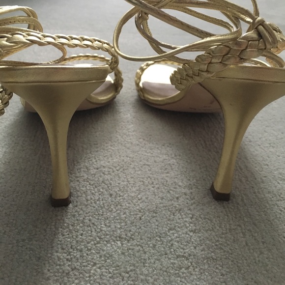 BN Manolo Blahnik sample piece ambusa gold heels - Picture 5 of 5