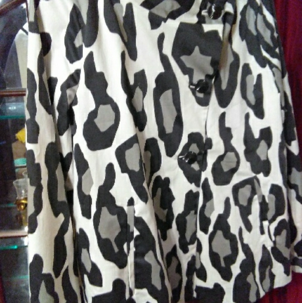 Sandro Animal Print Jacket
