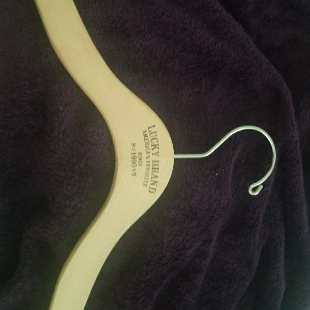Lucky brand wooden hanger