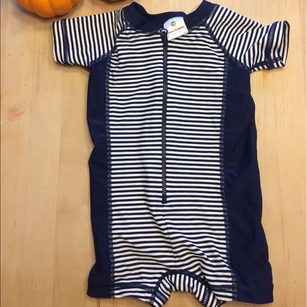 Hanna Andersson swim suit zip up boy size 70