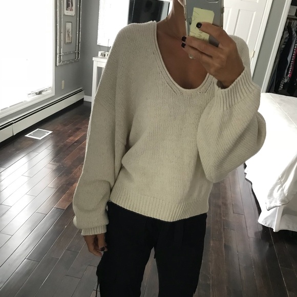 Free People Sweaters - NWT Free People chunky knit sweater cream XS