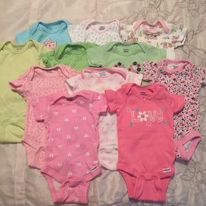 Set of 12 Newborn Onesies
