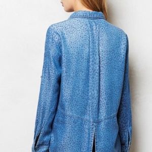 Anthropologie Cloth and Stone Leopard Chambray