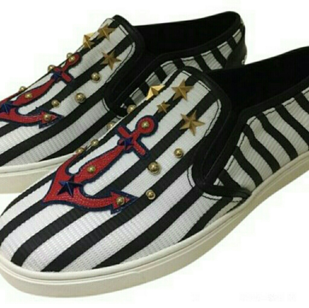 BNWT Dolce and Gabbana Nautical Embellished Flats