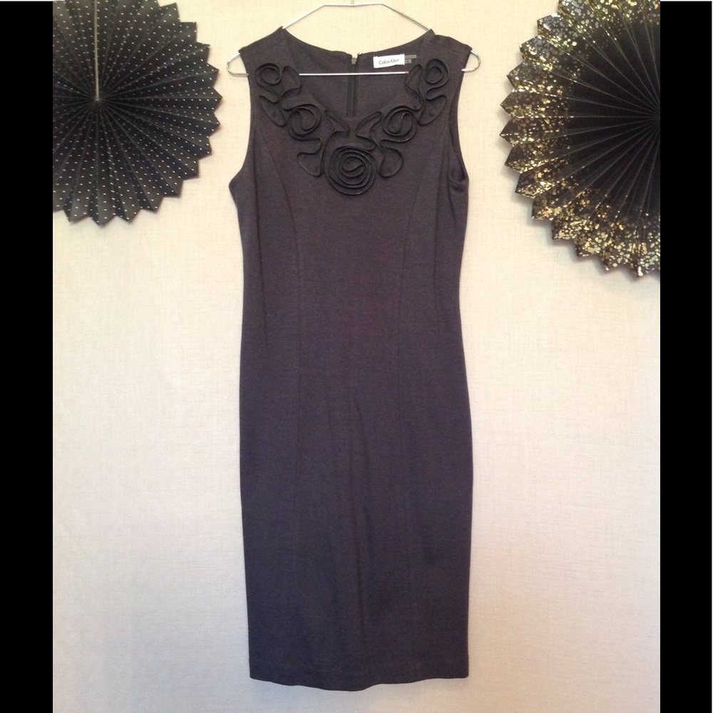Elegant & EDGY Sheath Dress Calvin Klein