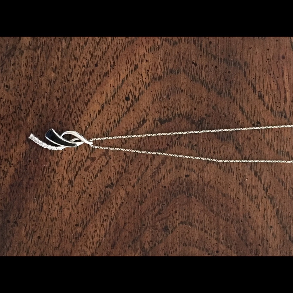 Black/Silver necklace 100% authentic