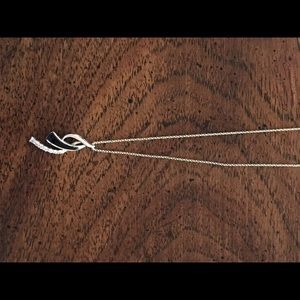Black/Silver necklace 100% authentic