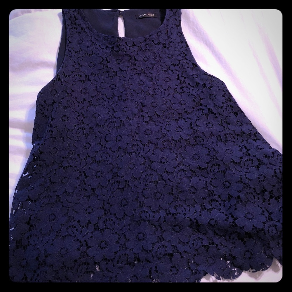 Jella couture blue lace shirt❤️