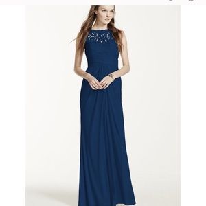 Davids Bridal bridesmaid dress.